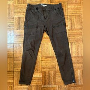 Joie Olive Green Skinny Cargo Pants